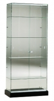 Frameless Glass Tower Display Cases