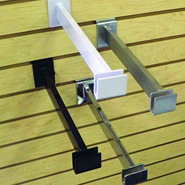 Rectangular Hangrail Brackets for Slatwall