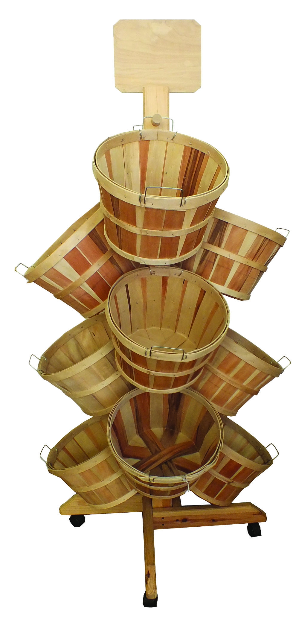 Wood Basket Displays