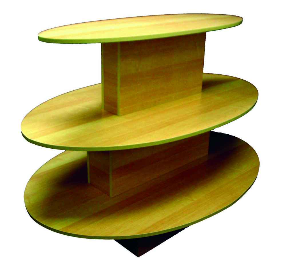 3 Tier Tables Square Retail Display 3 Tier Oval Table