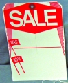 Large Sale Tag with Slit