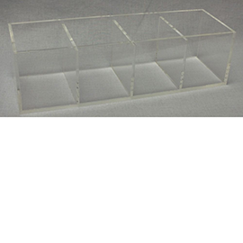 4 Bin Divided Acrylic Tray