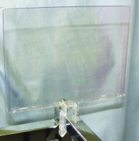 Clear Plastic Snap-On Sign Holder 