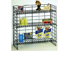 Black Wire Counter Rack with Shelves