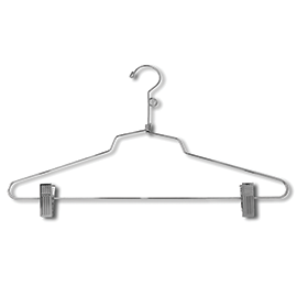 16'' Metal Chrome All Purpose Suit Hanger