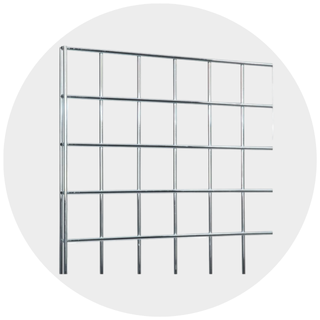 Chrome Grid Wall
