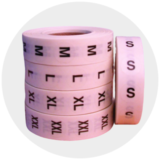 Circular Size Labels