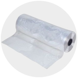 Clear Poly Garment Covers on Roll