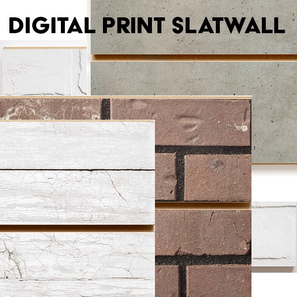Digital Print Slatwall - With Metal Inserts
