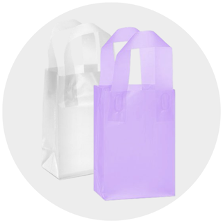 Frosted Shopper Bags