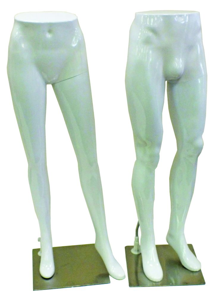 Gloss White Plastic Pant Forms