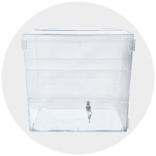 Hinged Front Door Locking Case for Slatwall