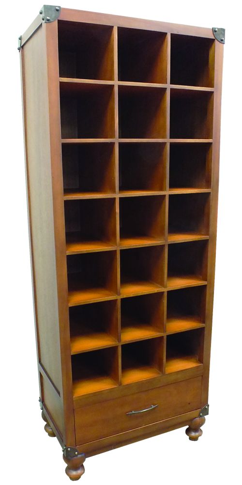 Mahogany Hat Cube Display