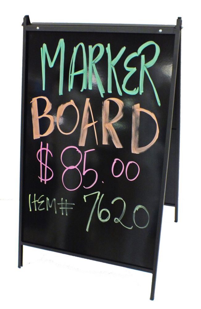 Black A-Frame Markerboard