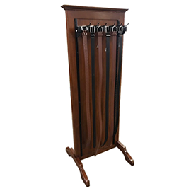 Mahogany Belt Rack Display - Tropic Inspirations