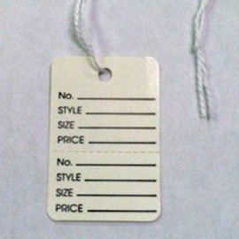 Perforated Tags with String