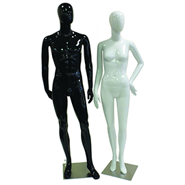 Plastic Retro High Gloss Mannequins