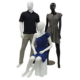 Retro High Gloss Fiberglass Mannequins