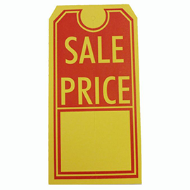 "Sale Price" Tag with Slit