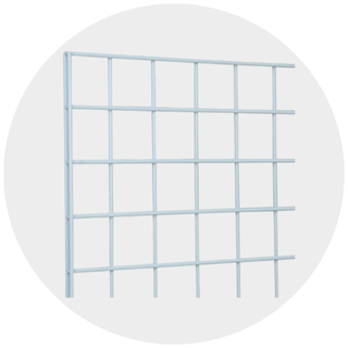 White Grid Wall