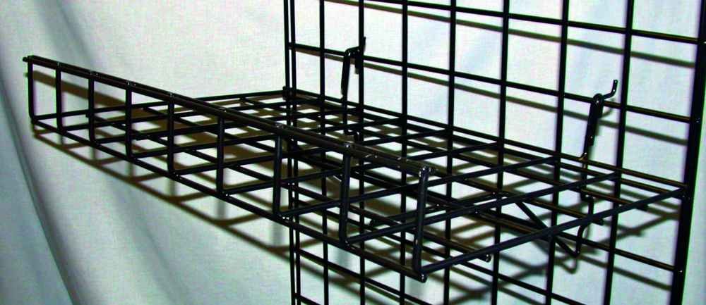 Wire Shelf with Lip for Grid Wall