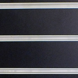Black Slatwall with Metal Extrusions