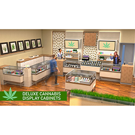 Deluxe Cannabis Display Cabinets