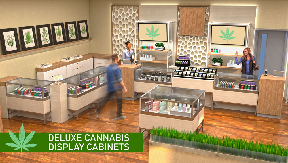Deluxe Cannabis Display Cabinets