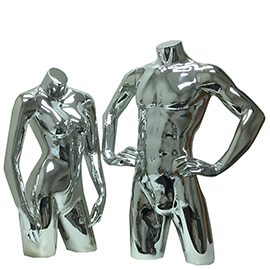 Chrome Torso Mannequins