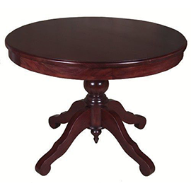Mahogany Round Display Table