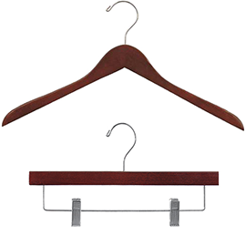 Dark Walnut Wood Hangers