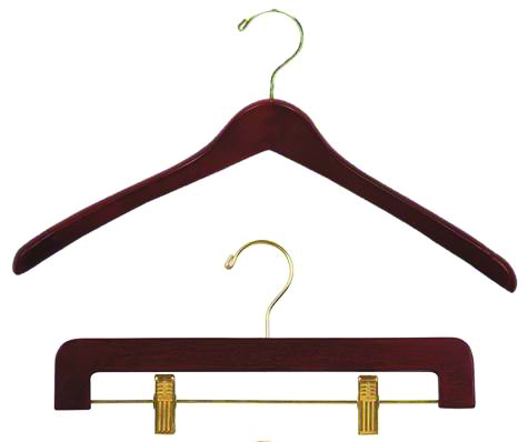 Dark Walnut Contoured Hangers