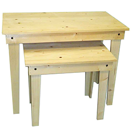 Natural Rustic Nesting Tables