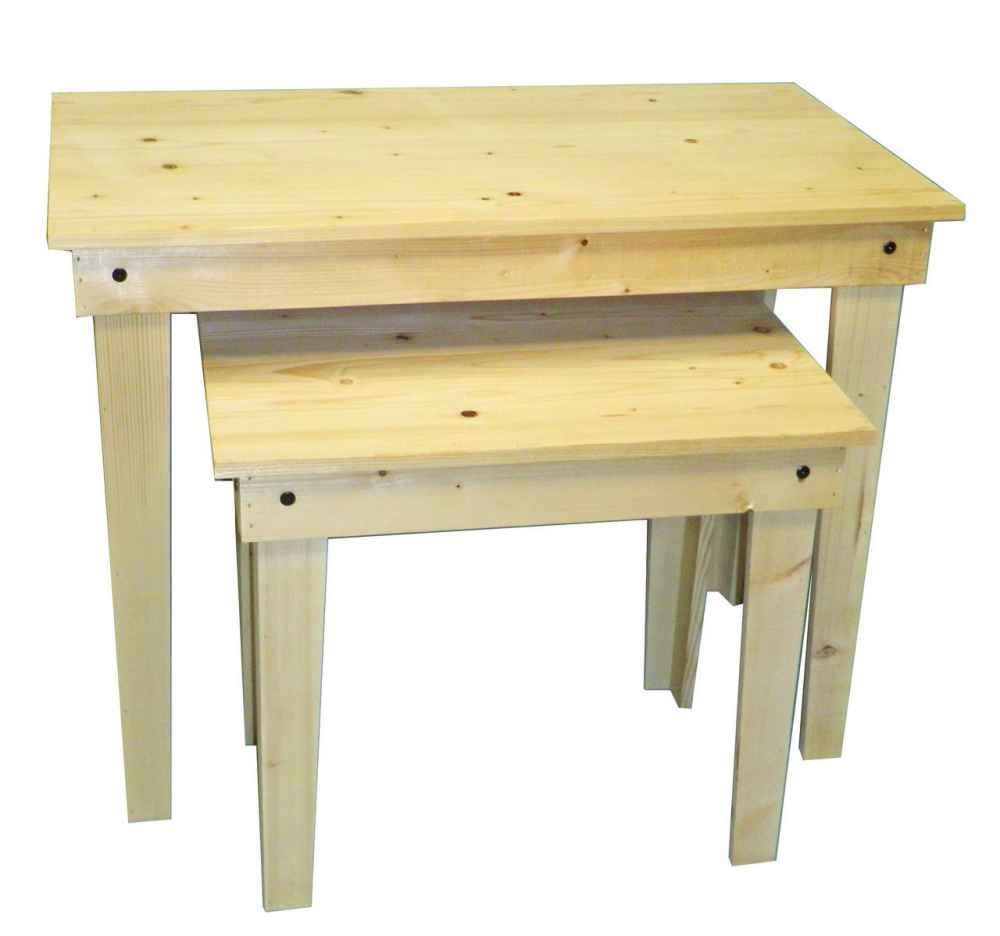 Natural Rustic Nesting Tables