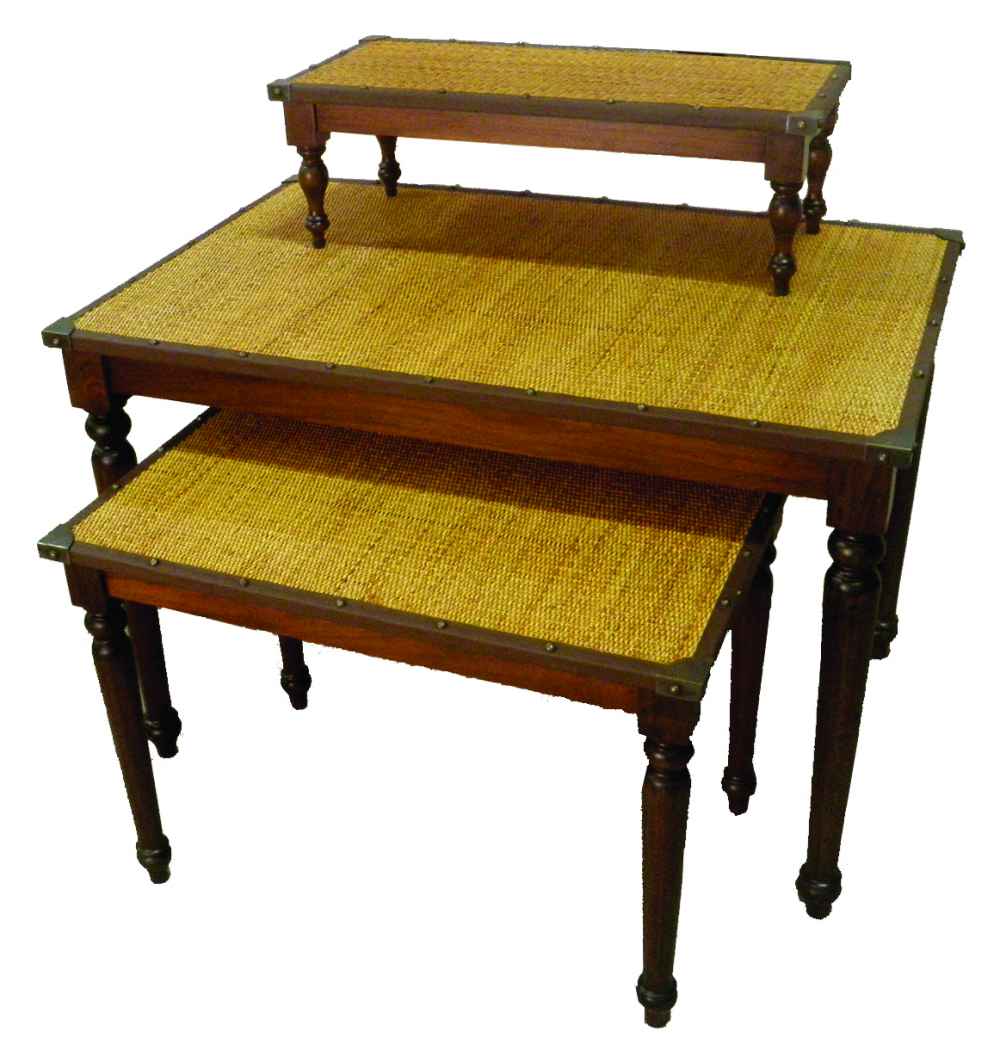 Rattan Nesting Table Set Rattan Nesting Table Set