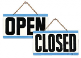 Open/Closed Reversible Sign