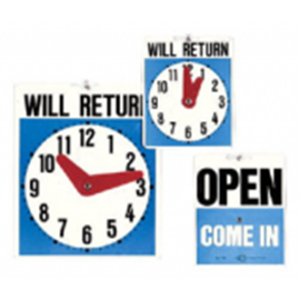 Reversible "Will Return" Sign