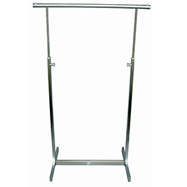 Brushed Chrome Single Bar Rack