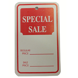 "Special Sale" Tag