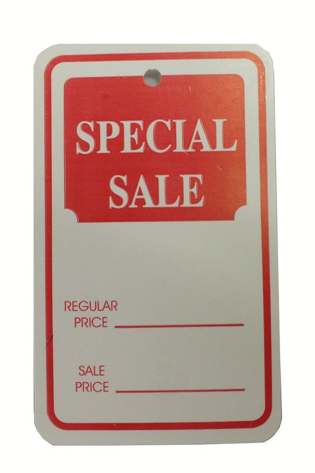 "Special Sale" Tag