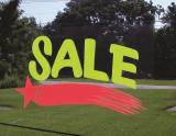 Static Cling "Sale" Sign