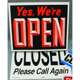 2 Sided Open/Closed Sign