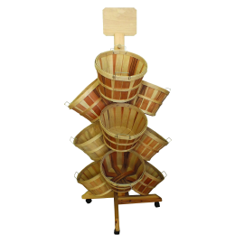 Wood Basket Displays