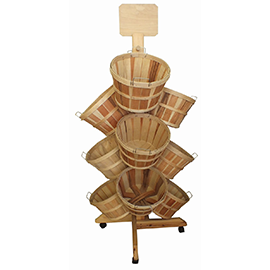 Wood Basket Displays