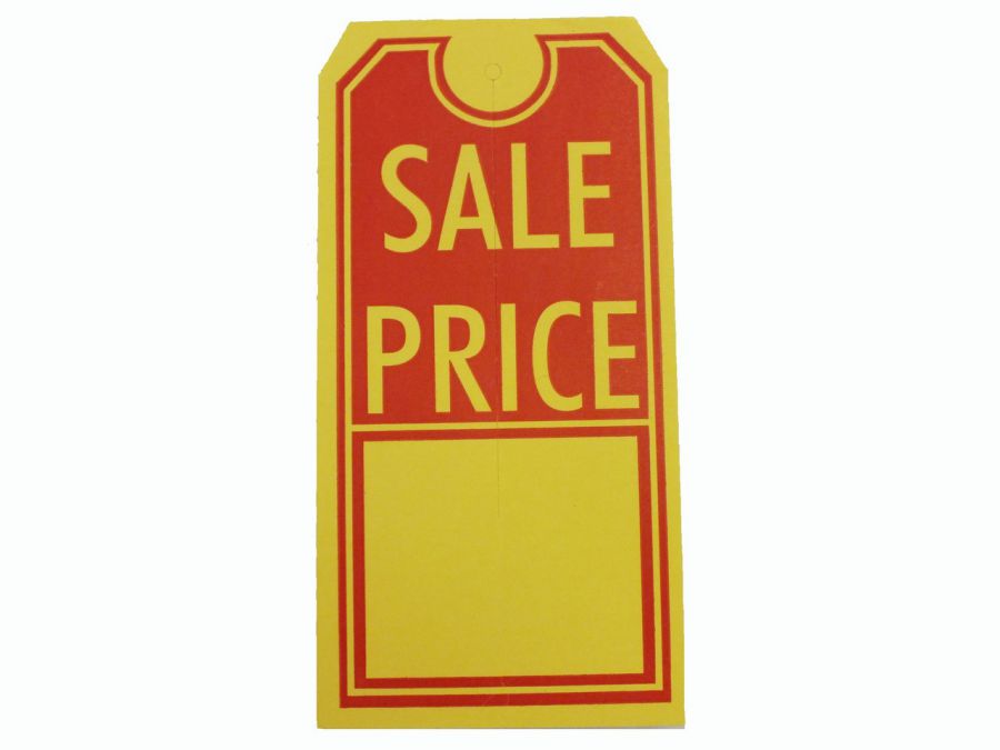 "Sale Price" Tag with Slit