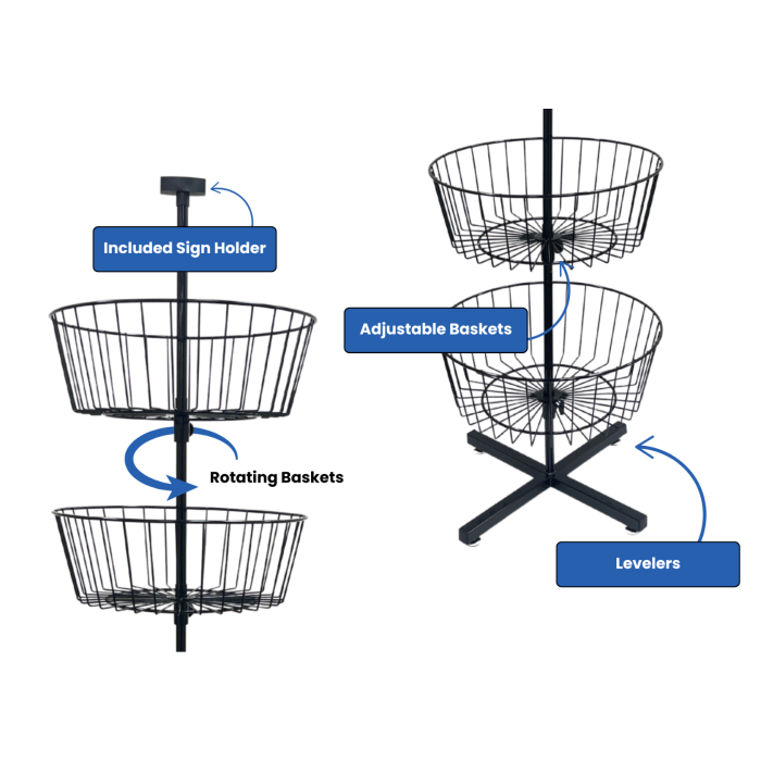 バランタインディスプレイ台 Spinning Basket Rack