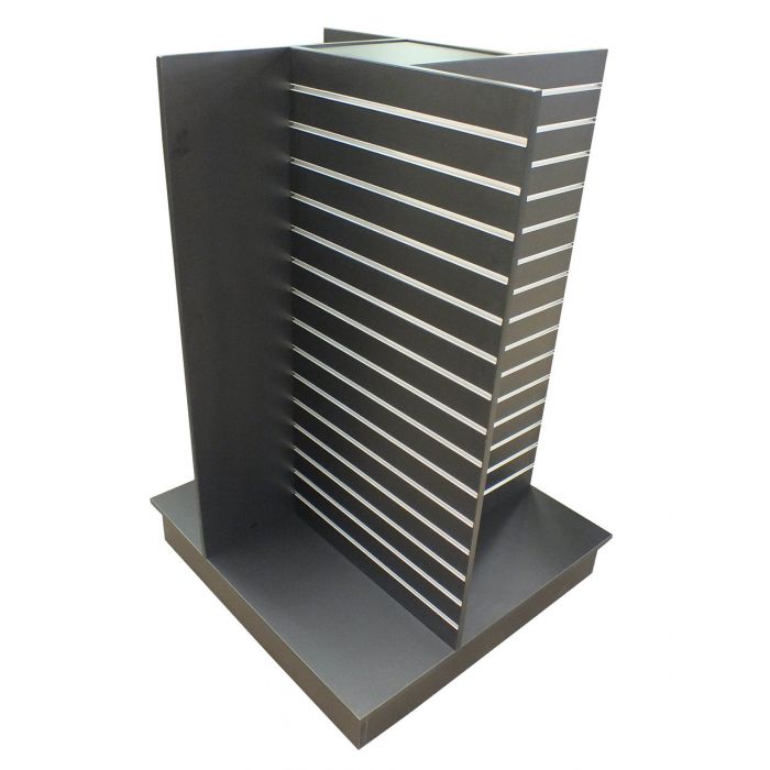4 Way Slatwall Pinwheel With Extrusions-Black main product photo