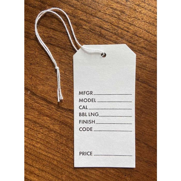 Small Tags with String Price Labels String Tie Watch Jewelry Dress Display  Rectangular Blank Price Tag Kraft Paper Price Card