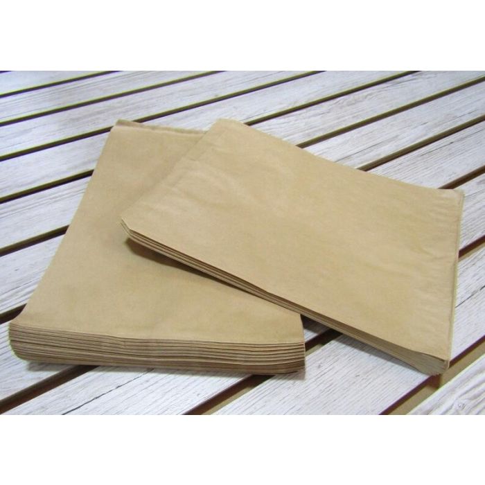 8"x11" Kraft Paper Merchandising Bag