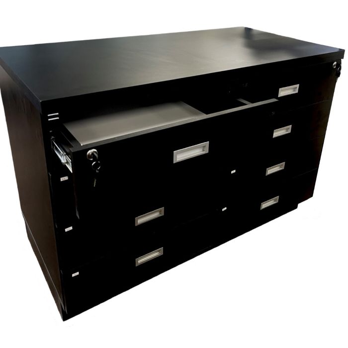  Luxury Counter With Drawers - Black